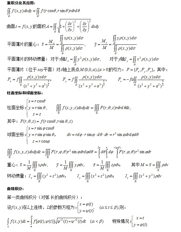 必备公式（二）：2021年成人高考数学（一）重要公式汇总